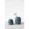 Hello Honey® 9" Distressed Blue Debossed Terracotta Vase